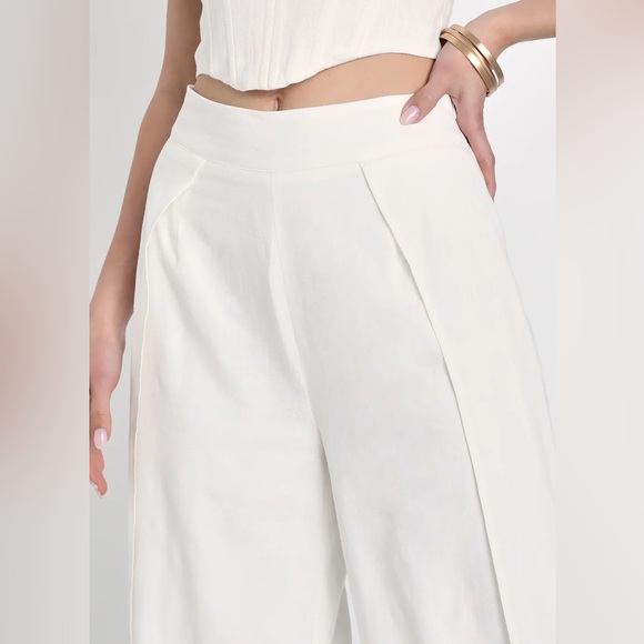 Lulu’s Easygoing Sweetie Split Front Pants - Picture 3 of 8